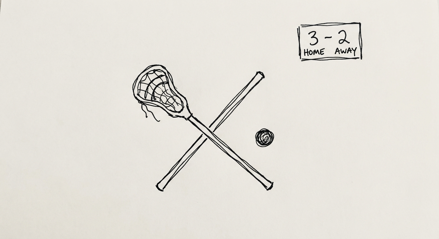 An online lacrosse scoreboard