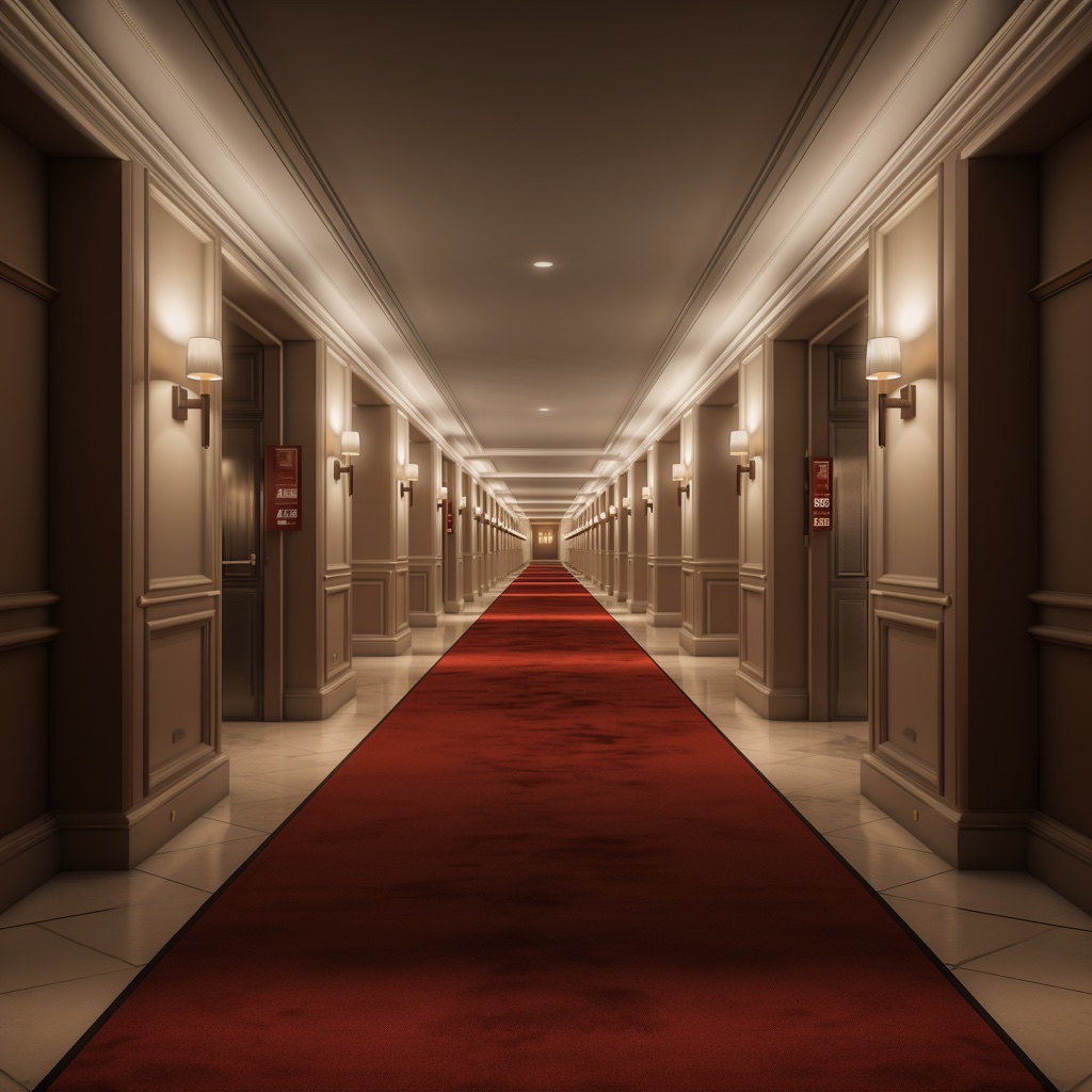 'A hotel corridor'